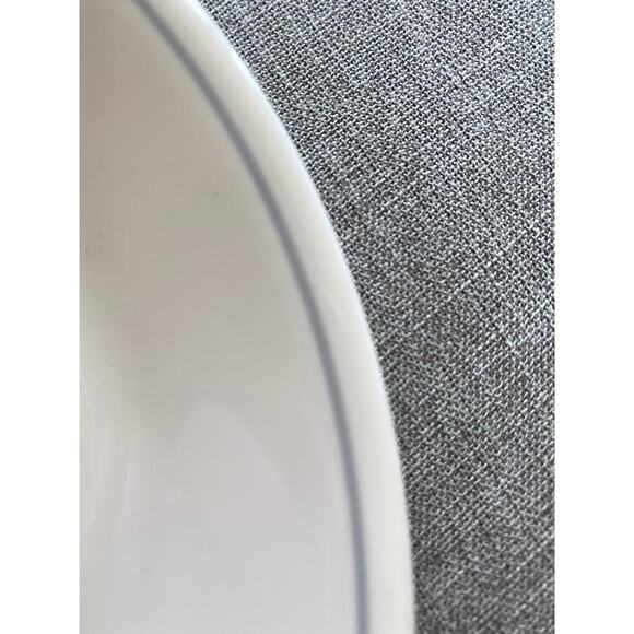 Vintage Corelle Rose 12" oval serving platter, Gray Band 1986-1994 Corning - Picture 2 of 5